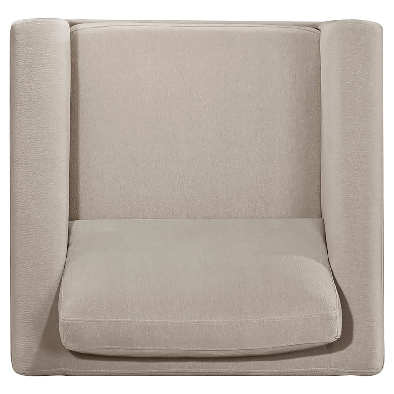Coaster Islington Transitional Fabric Panel Arm Accent Chair in Taupe