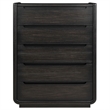 Coaster Leandro 5-drawer Contemporary Wood Bedroom Chest in Burnished Black