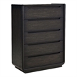 Coaster Leandro 5-drawer Contemporary Wood Bedroom Chest in Burnished Black