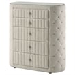 Coaster Sonya 5-drawer Modern Classic Wood Bedroom Chest in Ivory White