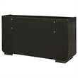 Coaster Leandro 8-drawer Wood Bedroom Dresser Cabinet in Burnished Black