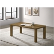 Coaster Castlewood Transitional Wood Cocktail Coffee Table in Brown Oak