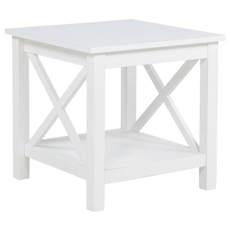 Coaster Skyview 3-piece Coastal Wood Lift Top Coffee Table Set in White