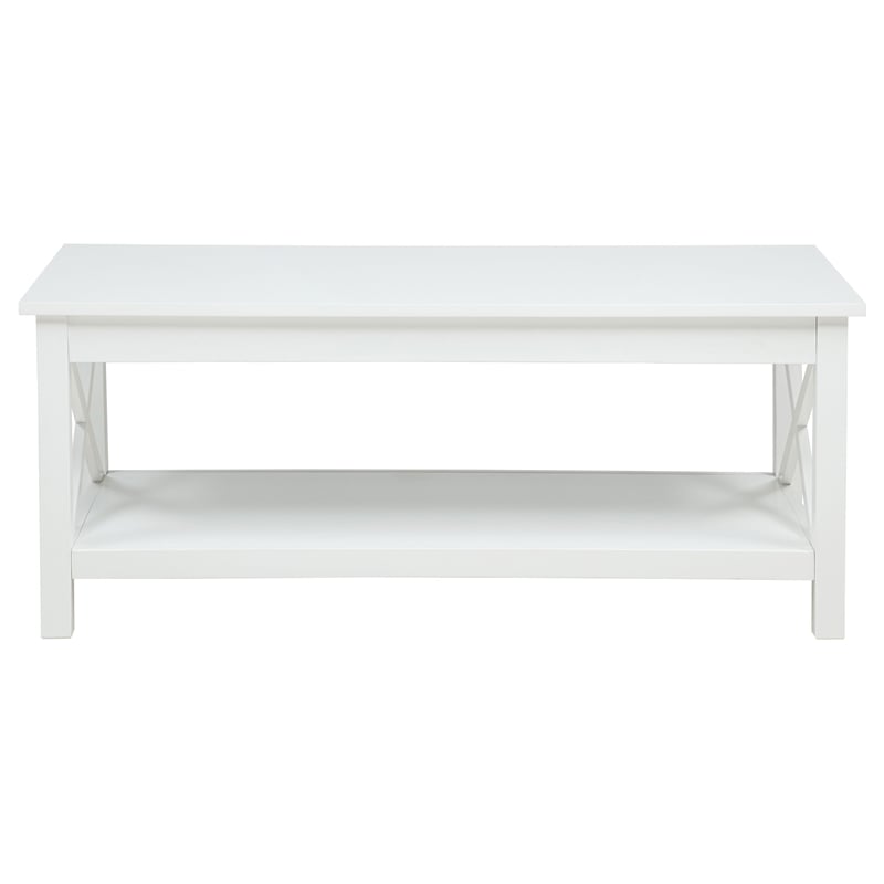 Coaster Skyview 3-piece Coastal Wood Lift Top Coffee Table Set in White
