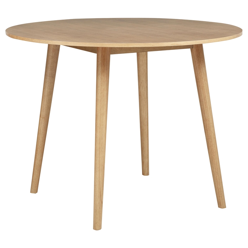 Coaster Andrews 5-Piece Round Wood Counter Height Dining Set in Light Ash Brown