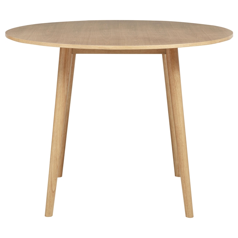 Coaster Andrews 5-Piece Round Wood Counter Dining Set in Light Ash Brown/Black