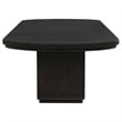 Coaster Leandro 5-Piece Rectangular Wood Dining Set in Burnished Black/Cream