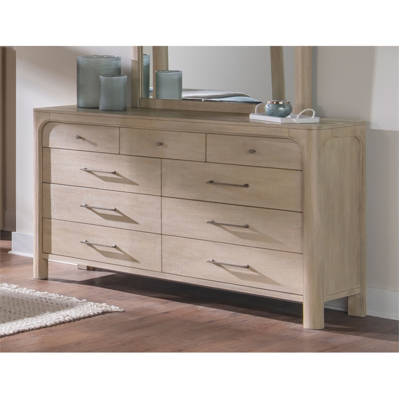 Coaster Solano 9-drawer Wood Bedroom Dresser Cabinet in Weathered Mango Brown