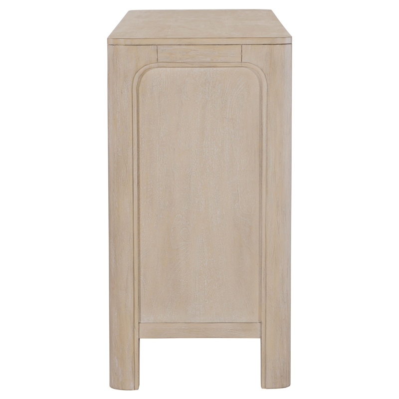 Coaster Solano Coastal Sliding Door Wood Dining Sideboard Server in Mango Brown