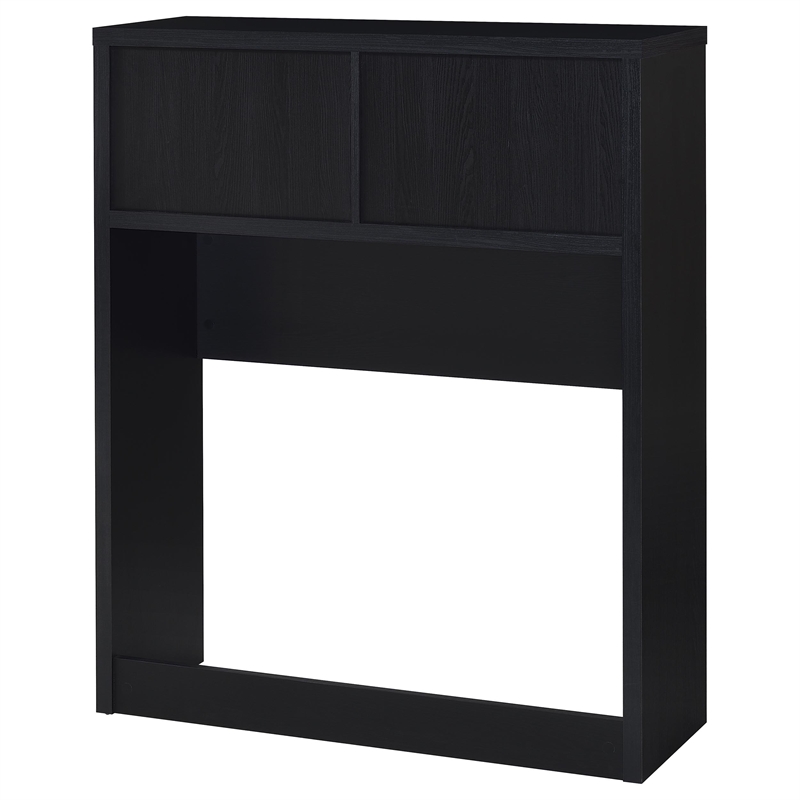 Coaster Westpark 3-Piece Wood Twin Bedroom Set Bookcase Headboard in Black