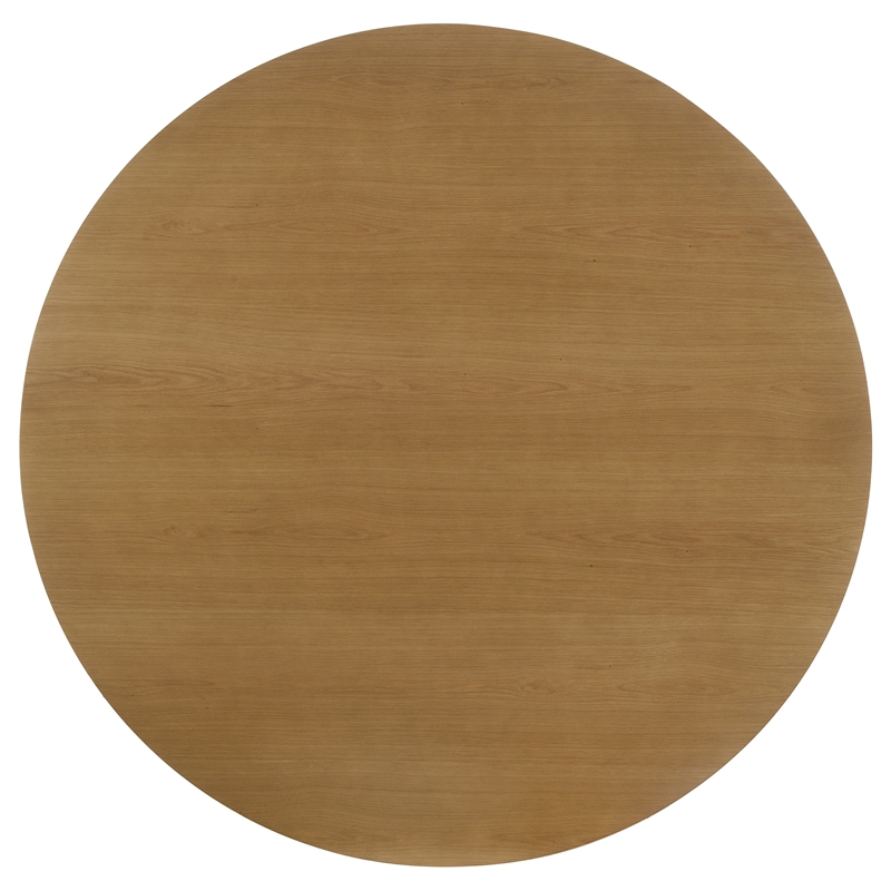 Coaster Hartville 7-Piece Round Wood Dining Table Set in Natural Light Brown