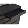 Coaster Leandro 4-Piece Wood California King Bedroom Set in Burnished Black