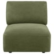 Coaster Elysia Upholstered Modular Armless Chair in Green