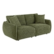 Coaster Elysia Upholstered Modular Lounge Loveseat in Green