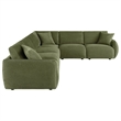 Coaster Elysia 6-piece Upholstered Modular Sectional Sofa in Green