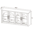 Coaster Riva 4-door Engineered Wood Dining Sideboard Buffet Storage in Black