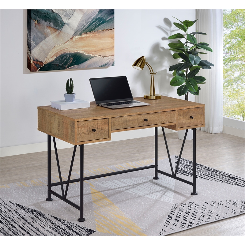 Coaster Analiese 47-inch 3-drawer Engineered Wood Writing Desk in Brown