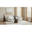 Coaster Isabella Fabric Upholstered Curved Silhouette Sofa in Sand color