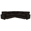 Coaster Collins 5-piece Fabric Modular Power Reclining Sectional Sofa in Brown