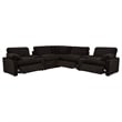 Coaster Collins 7-piece Fabric Power Reclining Sectional in Chocolate Brown