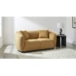 Coaster Aleisha Contemporary Fabric Upholstered Loveseat in Mustard Yellow