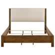 Coaster Adderley Transitional Eastern King Wood Panel Bed in Cream/Warm Brown