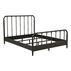 Coaster Rocco All Wood Water Pipe Open Frame Queen Bed in Dark Bronze