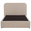 Coaster Anders Full Upholstered Fabric Platform Bed in Beige