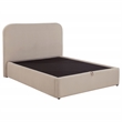 Coaster Anders Full Upholstered Fabric Platform Bed in Beige