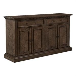 Coaster Ridgewell 2-Drawer 4-Door Traditional Wood Dining Server in Dark Oak