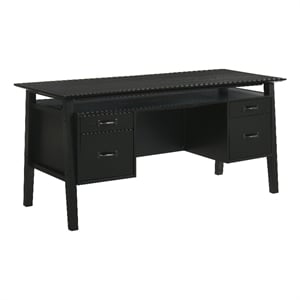 Coaster Goodson 64-inch 4-Drawer Wood Computer Desk in Black