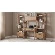 Coaster Fabian 4-Piece Wood Desk and Bookshelf Set in Distressed Light Brown