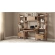 Coaster Fabian 4-Piece Wood Desk and Bookshelf Set in Distressed Light Brown