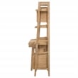 Coaster Fabian 4-Piece Wood Desk and Bookshelf Set in Distressed Light Brown
