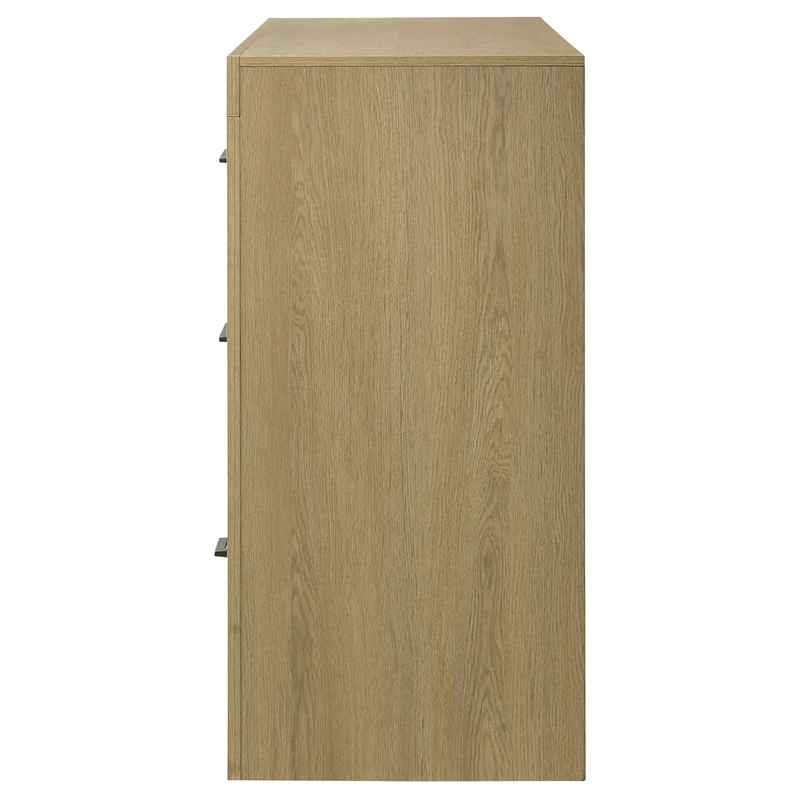 Coaster Hendricks 6-Drawer Transitional Wood Dresser Cabinet in Light Oak