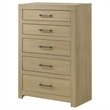 Coaster Hendricks 5-Drawer Transitional Wood Chest of Drawers in Light Oak