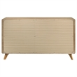 Coaster Bennett 6-Drawer Mid-Century Wood Dresser Cabinet in Light Oak