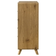 Coaster Bennett 5-Drawer Mid-Century Wood Chest of Drawers in Light Oak