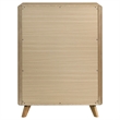 Coaster Bennett 5-Drawer Mid-Century Wood Chest of Drawers in Light Oak