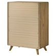 Coaster Bennett 5-Drawer Mid-Century Wood Chest of Drawers in Light Oak
