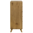 Coaster Bennett 5-Drawer Mid-Century Wood Chest of Drawers in Light Oak