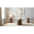 Coaster Franklin 3-Piece Round Wood Coffee Table Set in Dark Brown