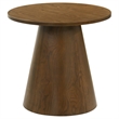 Coaster Franklin 3-Piece Round Wood Coffee Table Set in Dark Brown