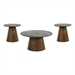 Gray/Dark Brown/3-Piece