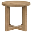 Coaster Kessler 2-Piece Round Sculptural Wood Coffee Table Set in Light Oak
