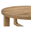Coaster Kessler 3-Piece Round Sculptural Wood Coffee Table Set in Light Oak