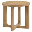 Coaster Kessler 3-Piece Round Sculptural Wood Coffee Table Set in Light Oak