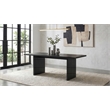 Coaster Decker 82-Inch Rectangular Wood Dining Table in Black