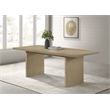 Coaster Decker 82-Inch Rectangular Wood Dining Table in Natural Oak