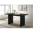Coaster Decker 70-Inch Wood Counter Height Dining Table in Black